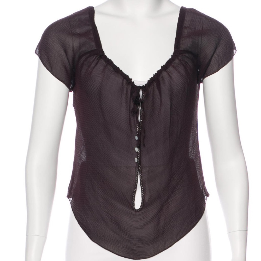 Chanel Shot Sleeved Top.  SOLD